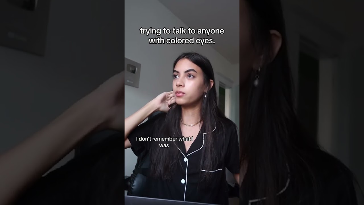 talking to someone with colored eyes be like: #shorts