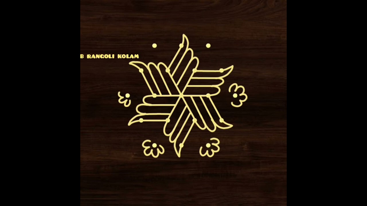 5dot3 traditional mandala 🥳 easy rangoli for festival kolangal 😘 simple design daily muggulu 🌹