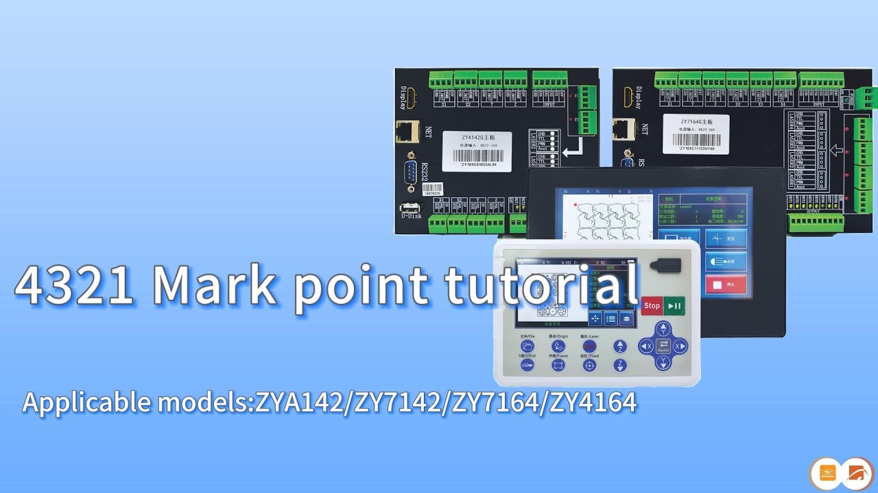 Laser Mark Point Positioning Cutting Tutorial - Applicable to shenyan laser controller #controller