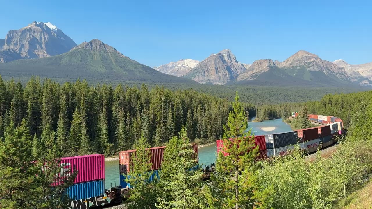 Canadian Pacific Railway in Banff National Park Canada, august 31st 2025