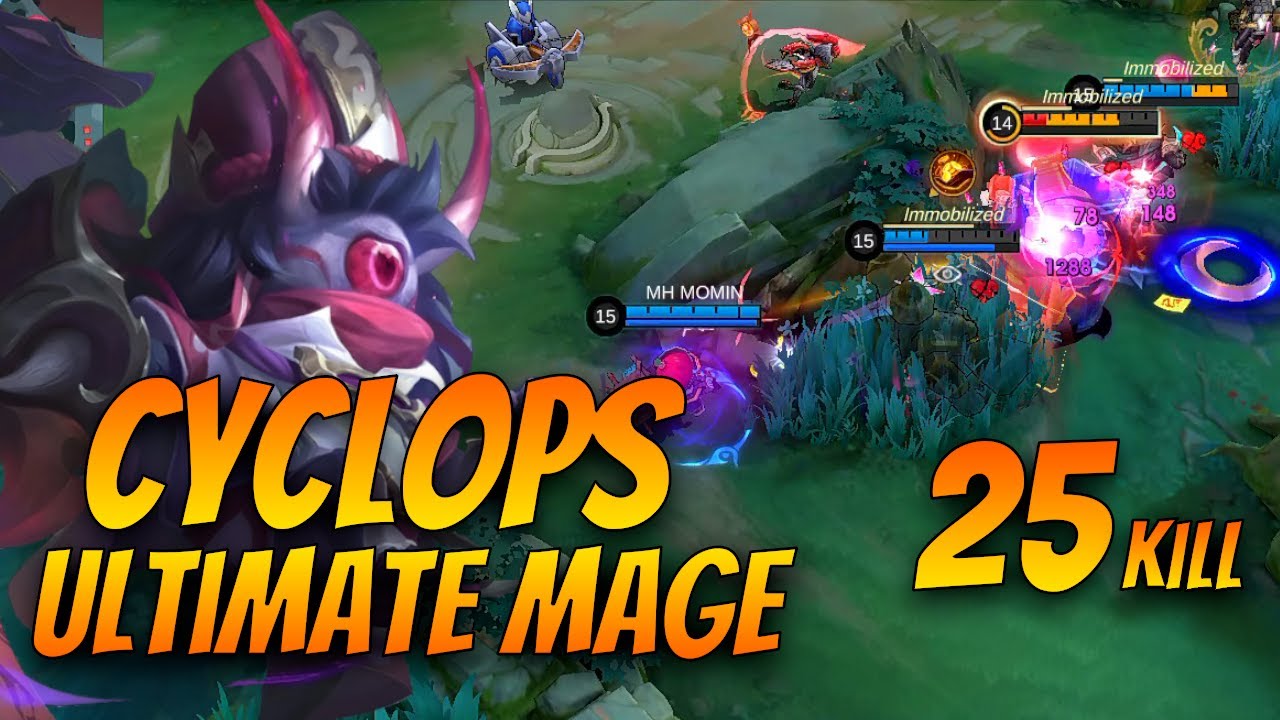 25 Kills!! Cyclops The Ultimate Mage!! - Build Top 1 Global Cyclops ~ MLBB