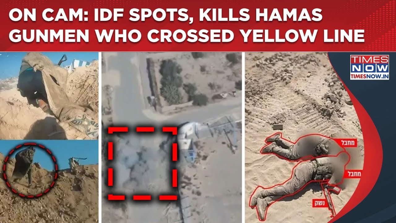 IDF Spots, Kills Hamas Gunmen Who Crossed Yellow Line| Watch Israel Punish Gaza Terrorists
