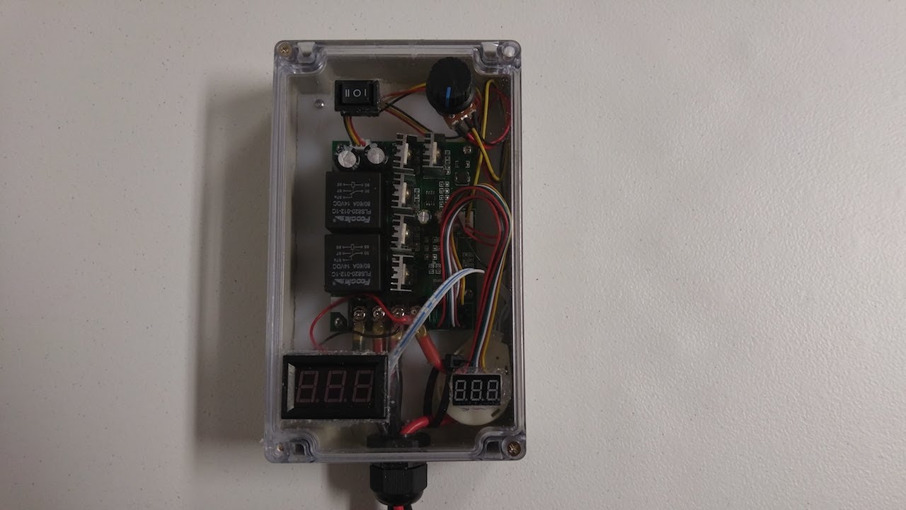 DIY Kayak Trolling Motor PWM Power Voltage Amp Output Meter Box