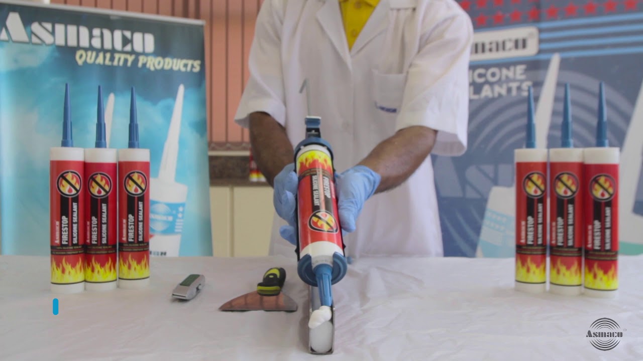 ASMACO Firestop Silicone Sealant - Civil Defence Approved