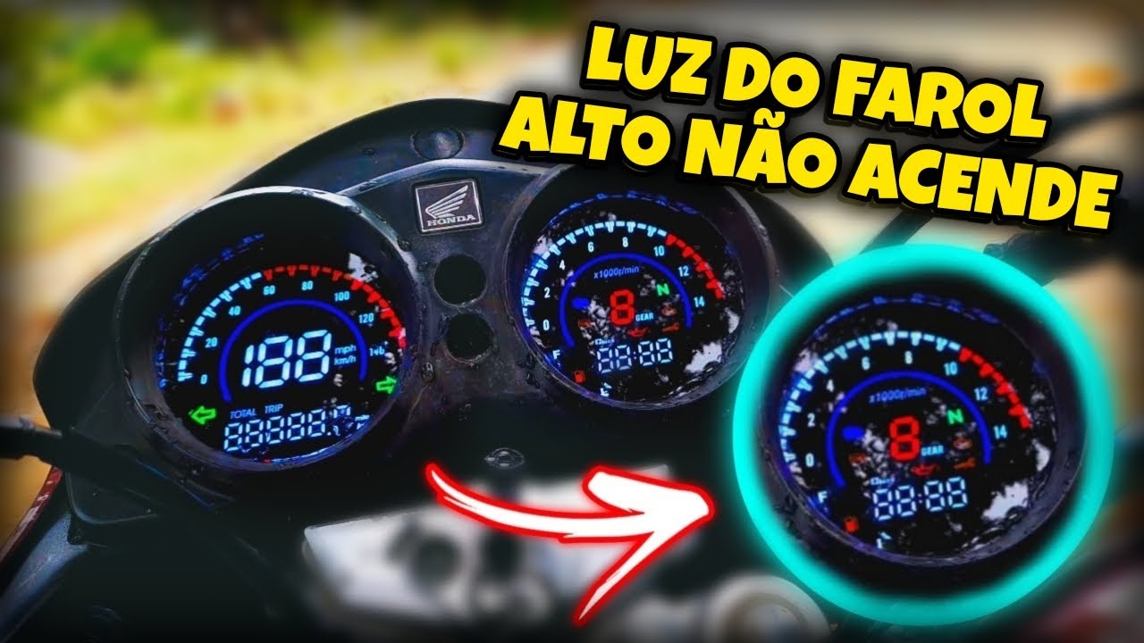 LUZ DO FAROL ALTO NÃO ACENDE E FICA OSCILANDO NO PAINEL DIGITAL ⚠️RESOLVIDO⚠️