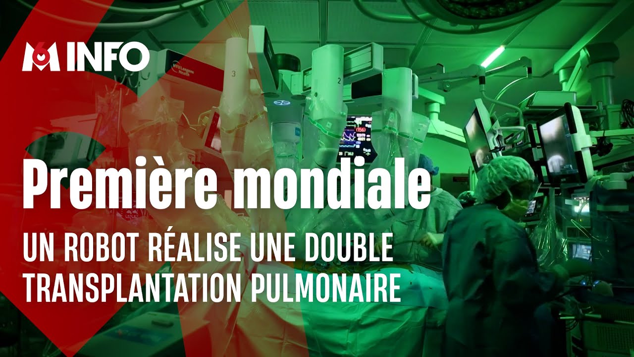 Double transplantation pulmonaire robotisée pour une américaine