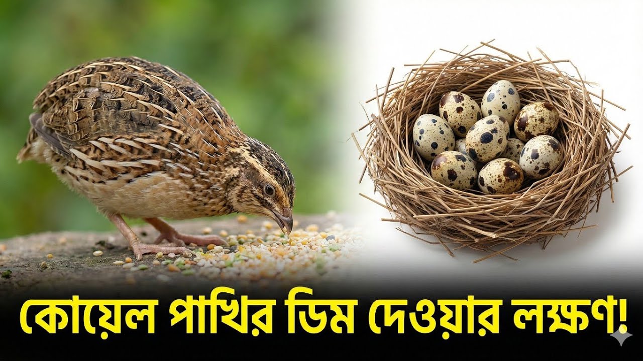  কোয়েল পাখির ডিম দেওয়ার লক্ষণ | Quail Egg Laying Signs🥚✨ @ Borkot agro 