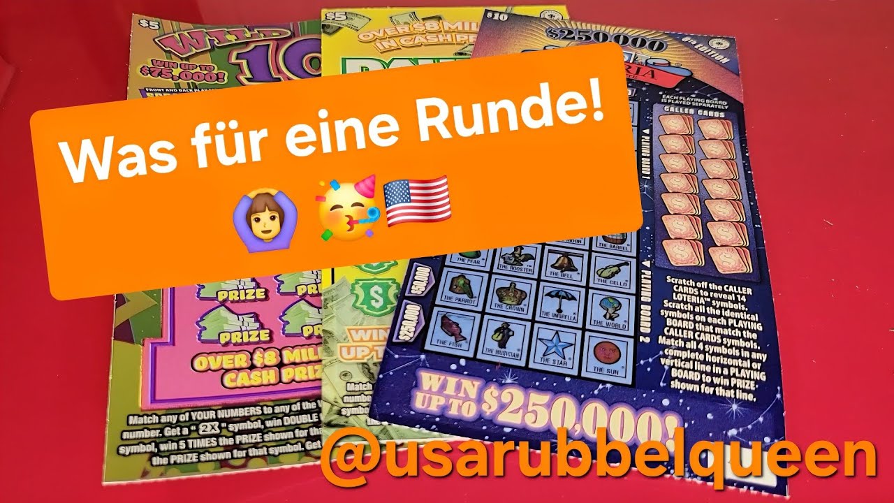 MEGA RUNDE! 🤑  ➕️ Die neuen 10 $ Bilderrubbelose sind draußen! Washington State 🇺🇸 #rubbellose #usa