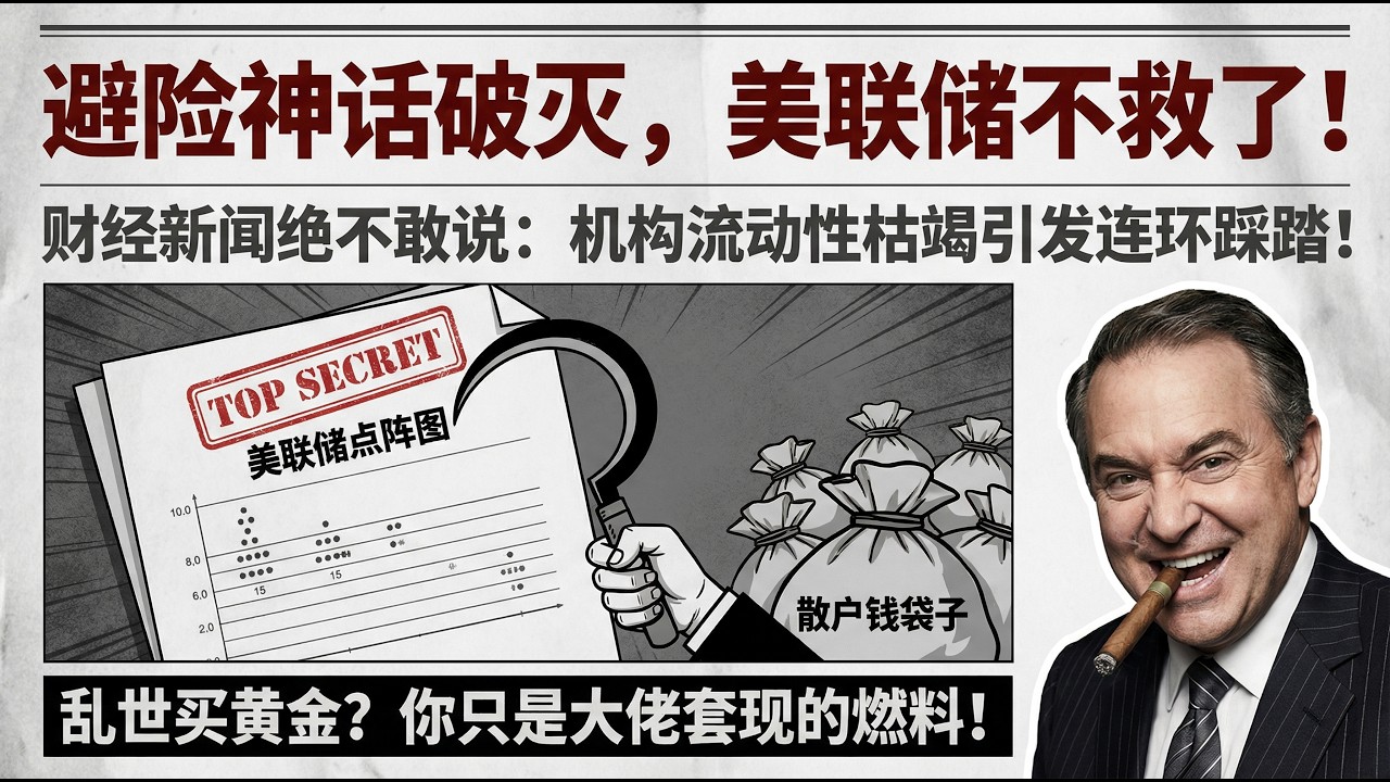 大炮一響黃金暴跌？美聯儲死守降息開關，2026最慘烈的「財富大洗牌」來了！  #資本透視鏡 #經濟學
