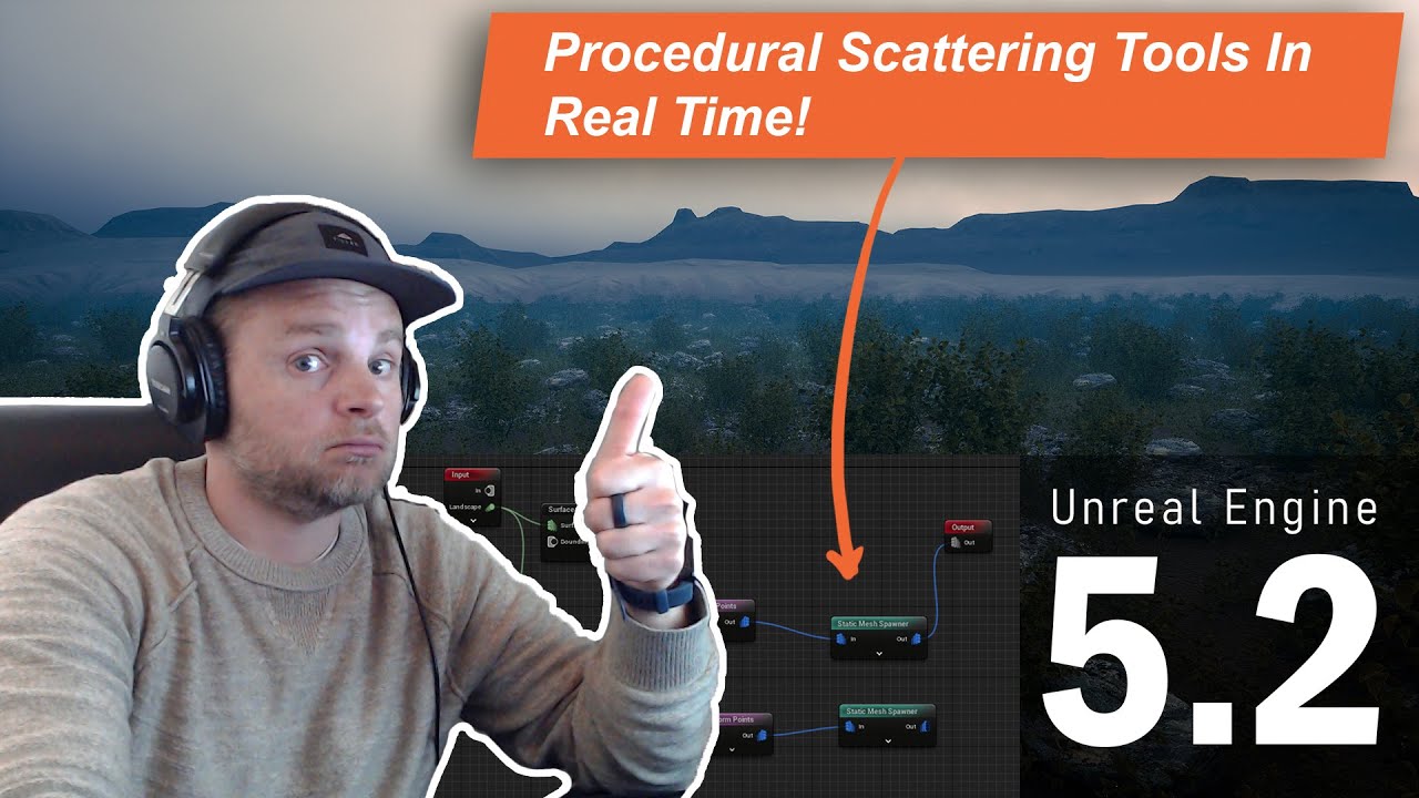 Procedural Scattering Basic Setup in Unreal Engine 5 | Beginner Tutorial