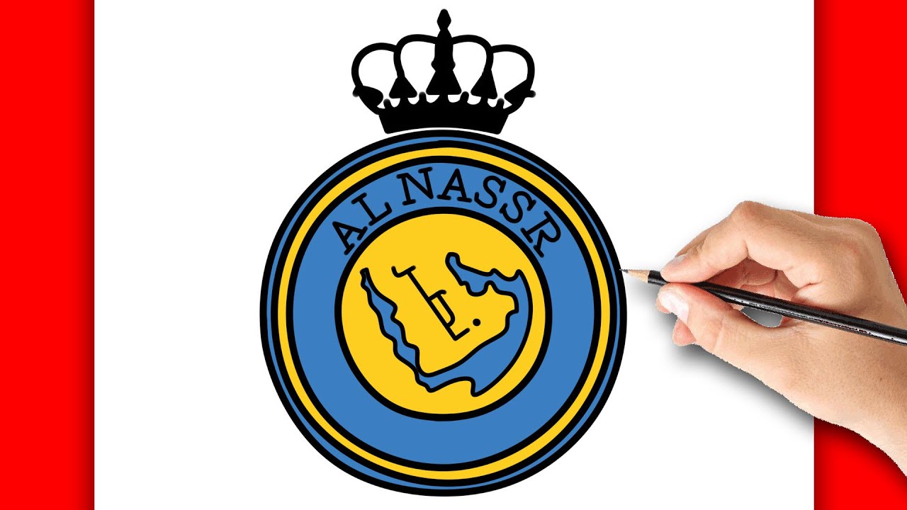 HOW TO DRAW AL NASSR TEAM LOGO EASY | DRAWING STEP BY STEP