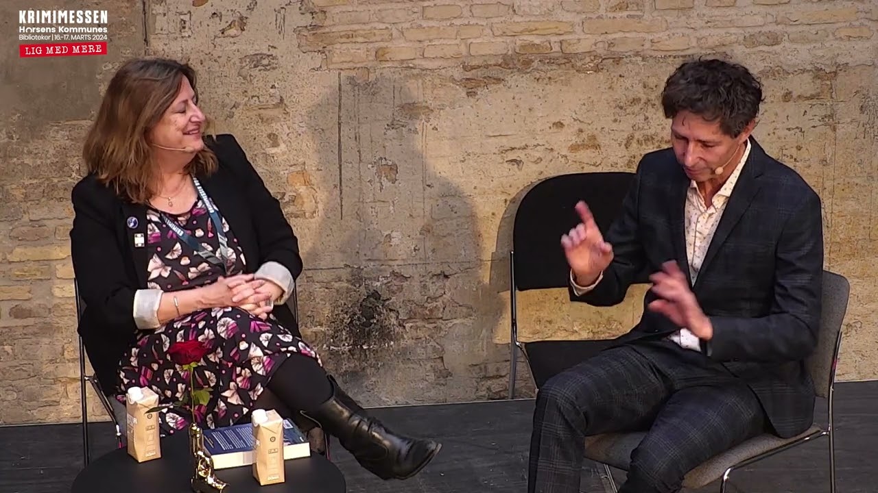 Forfatter til forfatter med Elly Griffiths og Stefan Ahnhem (Krimimessen 2024)