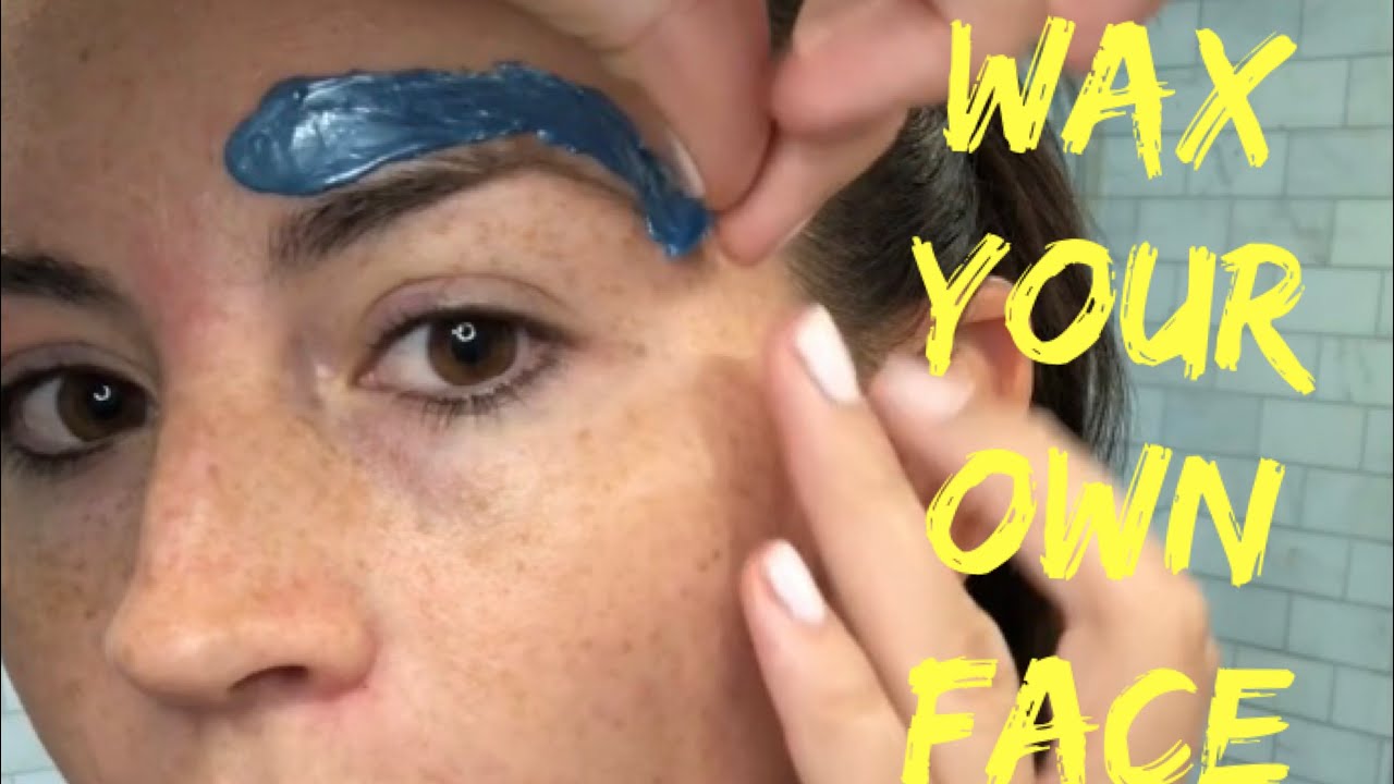 How to WAX EYEBROWS at home with HARD WAX!