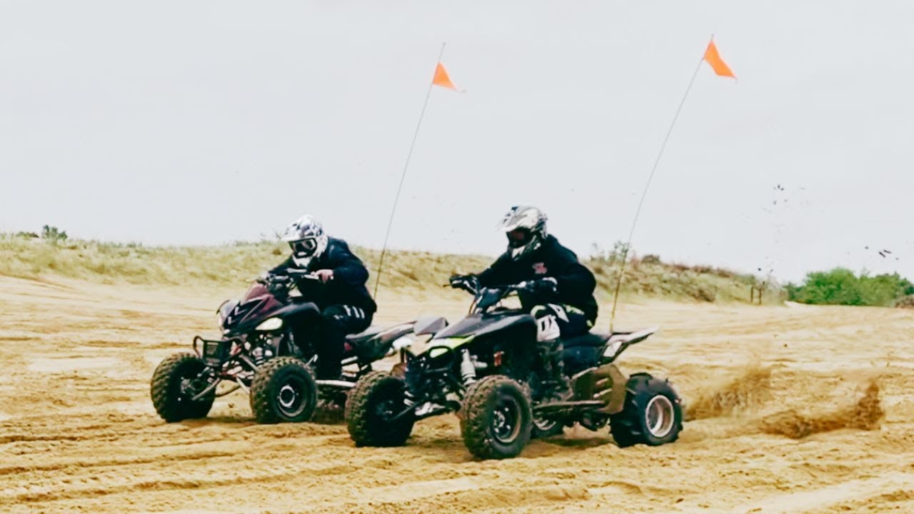 Raptor 700 vs LTR 450 - Day 1 Little Sahara Sand Dunes continued!