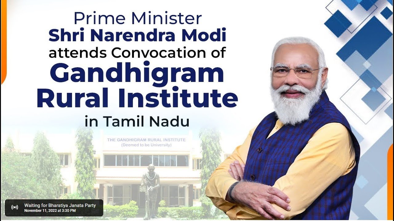 🟣 நேரலை |  PM Modi attends Convocation of Gandhigram Rural Institute in Tamil Nadu