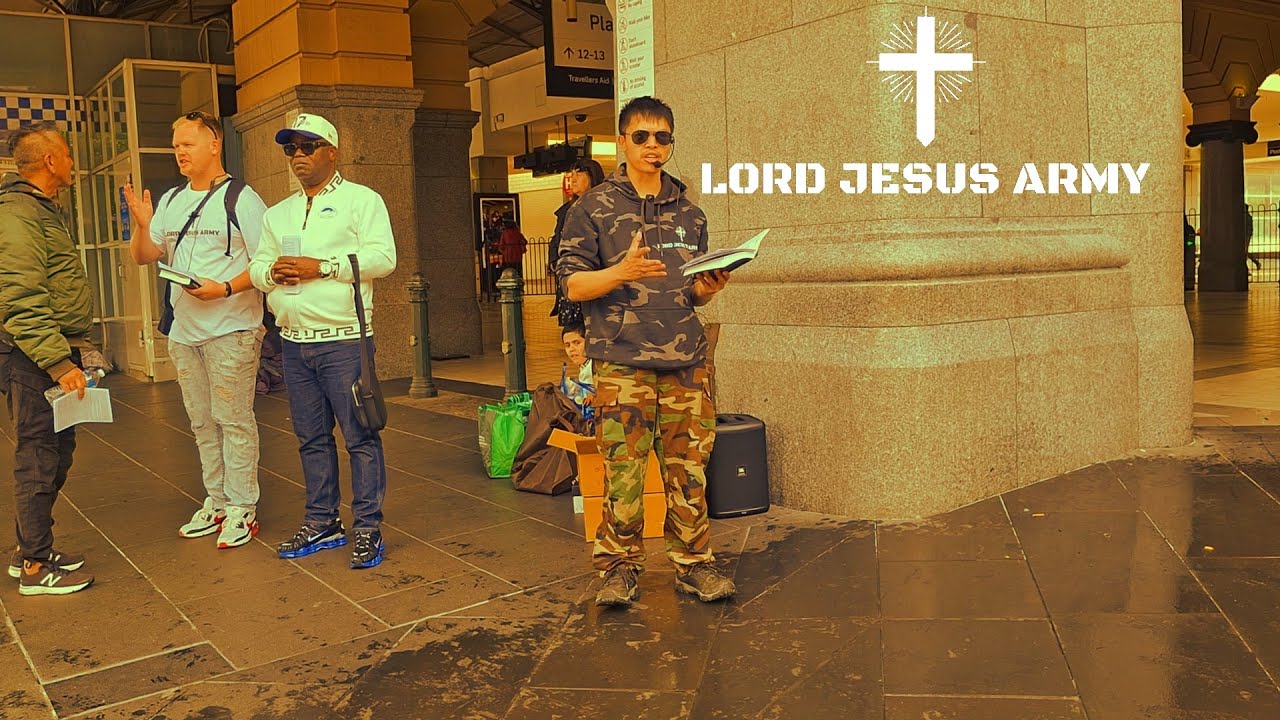 Preaching the true meaning of Christmas at Flinders St Melbourne