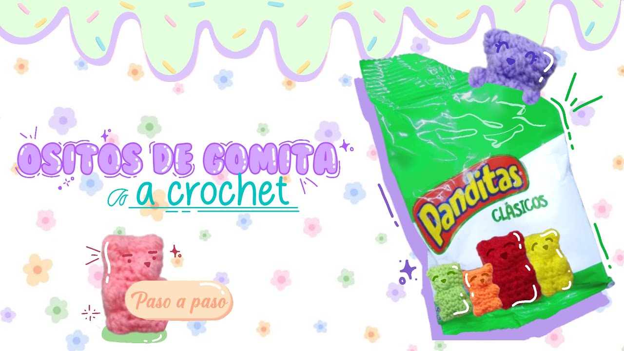 Cómo hacer ositos de gomita 🍬🧸 || gummy bears || a crochet fácil paso a paso