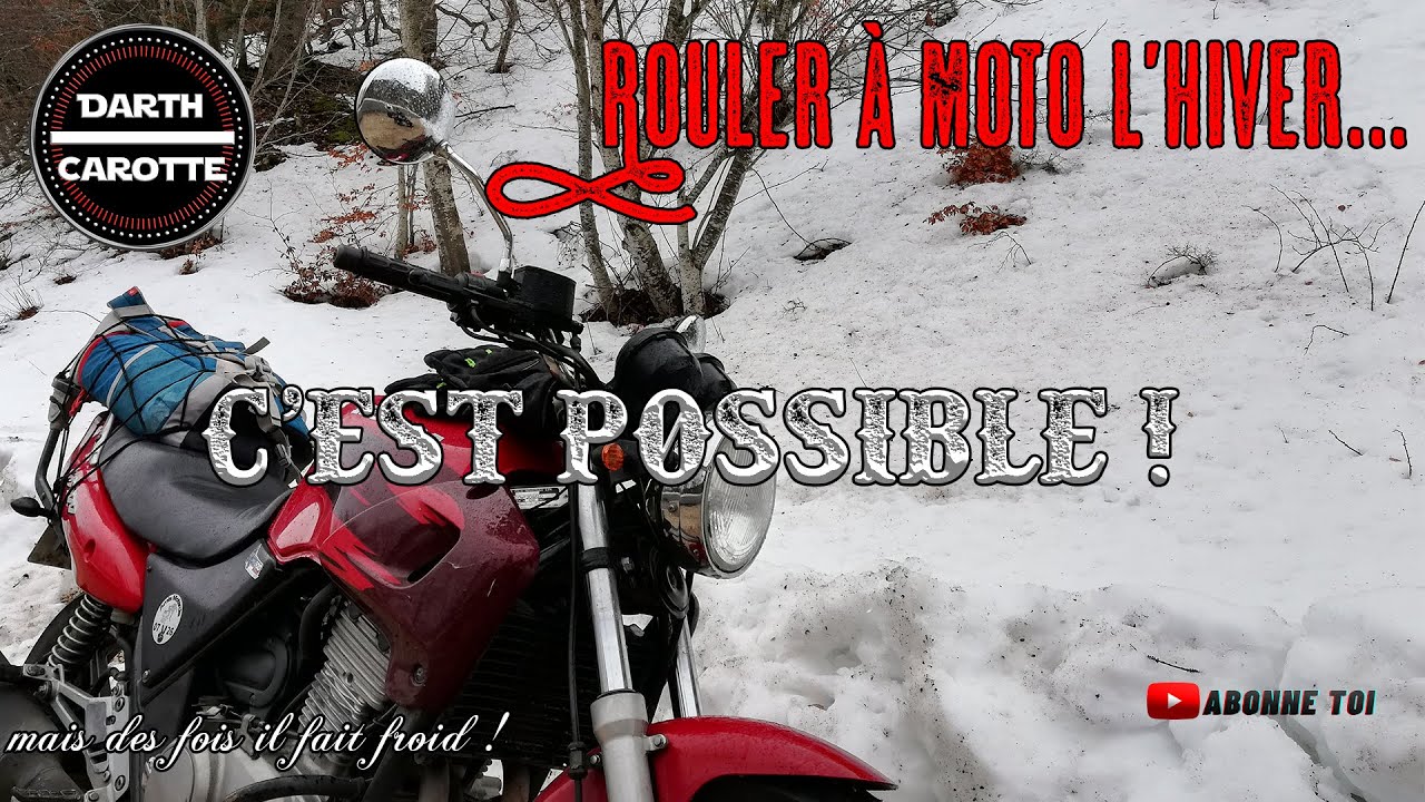 Rouler à moto l'hiver... C'est possible !