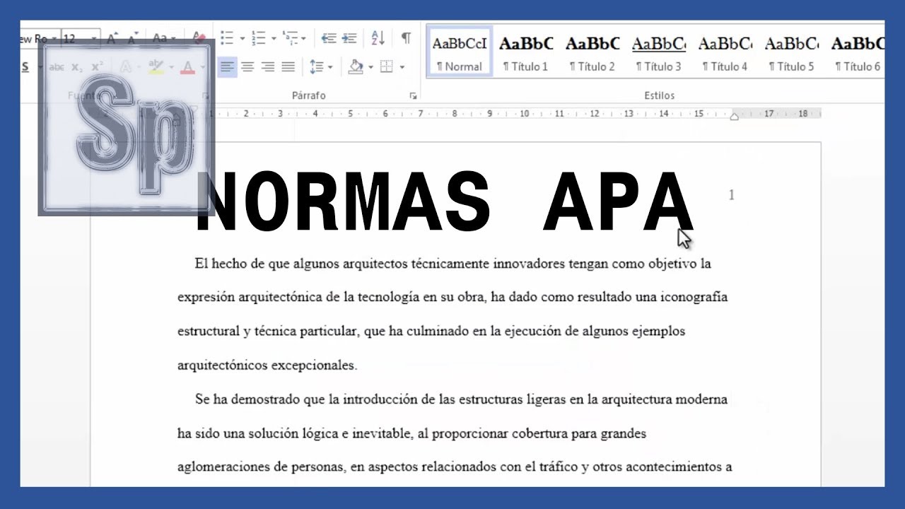 Word - M&aacute;rgenes, textos y paginado seg&uacute;n normas APA 6ta (sexta) edici&oacute;n. Tutorial en espa&ntilde;ol HD