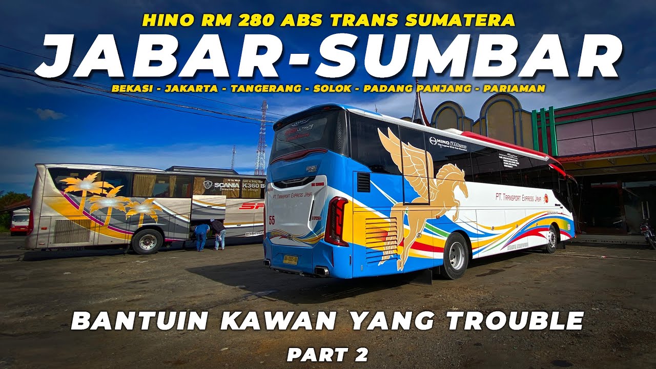 SOLIDATRITAS SESAMA BUS SUMATERA | Trip JABAR - SUMBAR Naik Bus Transport Express KUDO GADANG #2