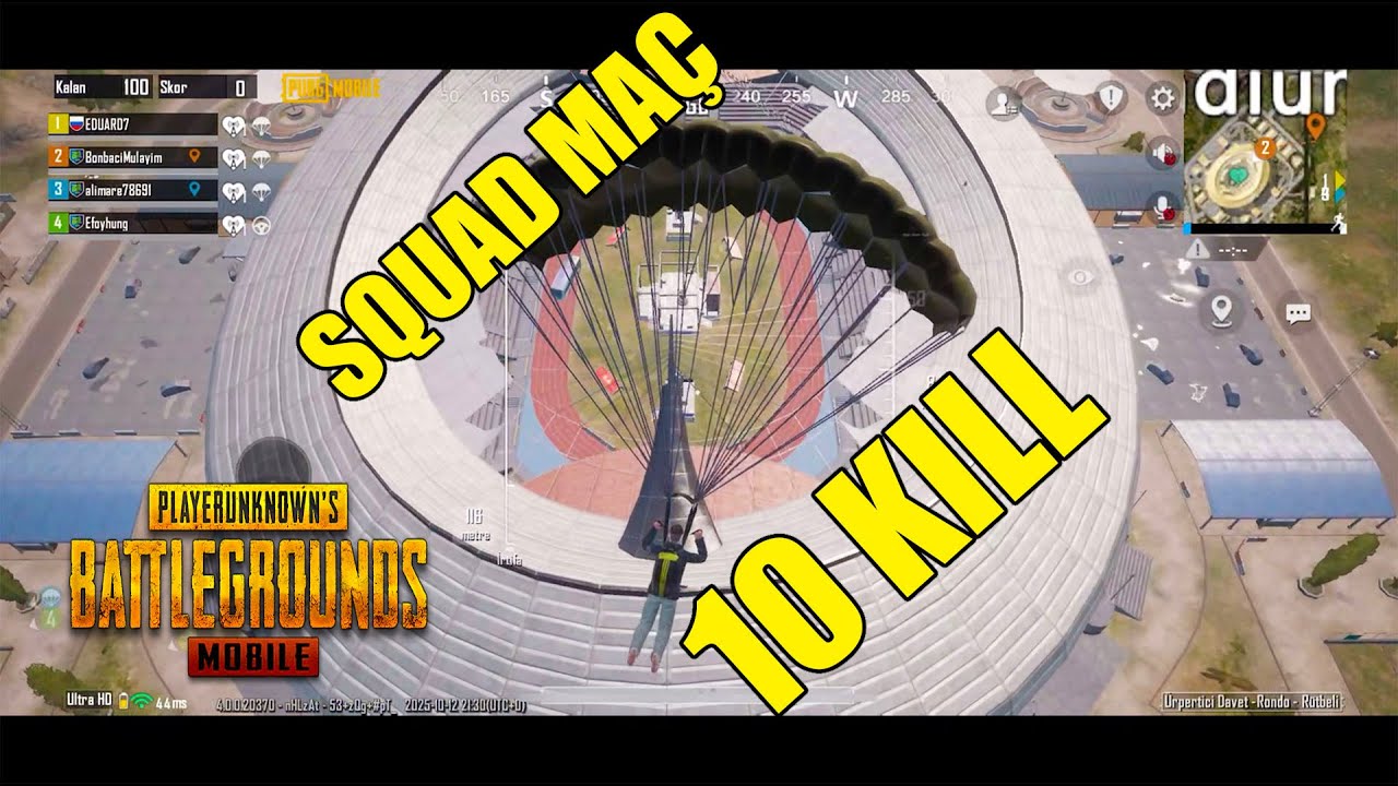 Pubg Mobile Ürpertici mod 10 eleme