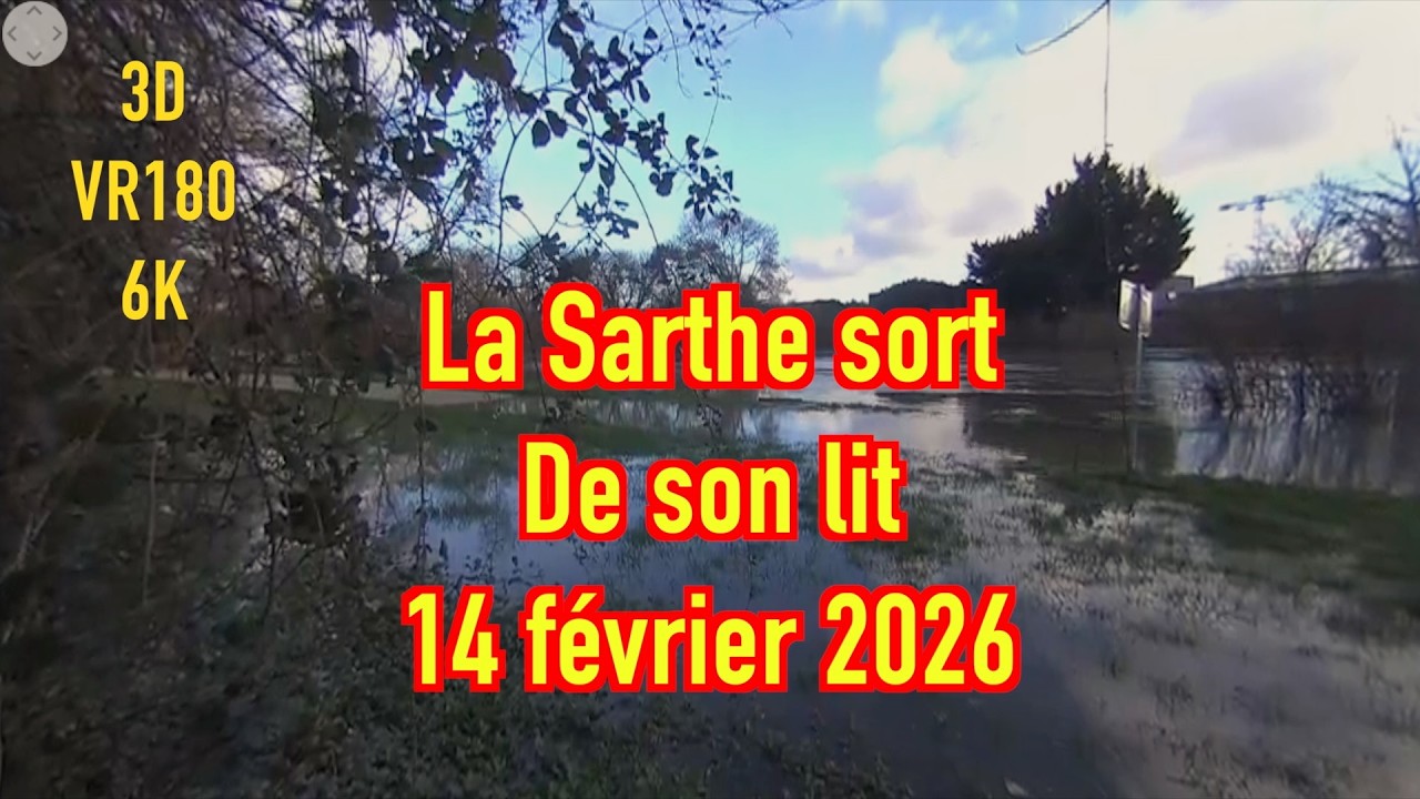 VR180 3D 6K - ALLONNES La Sarthe sort de son lit -14 février 2026