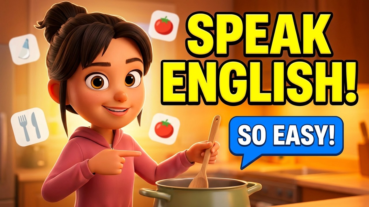 Learn English in the Kitchen | 50 Cooking Phrases Slow and Clear #englishvocabulary