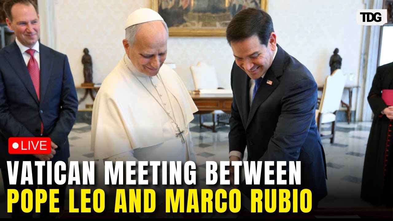 Pope Leo Hosts Marco Rubio LIVE: At Vatican While Trump Dispute Fuels Global Political Speculation