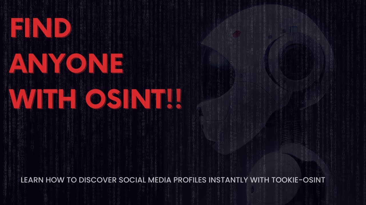 Find Anyone With Tookie-OSINT | Social Media OSINT |