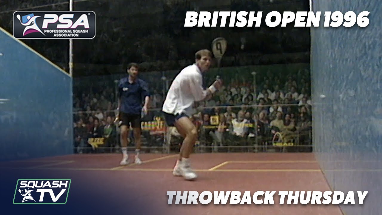 Squash: #ThrowbackThursday - Khan v Eyles - 1996 British Open Final - Extended Highlights