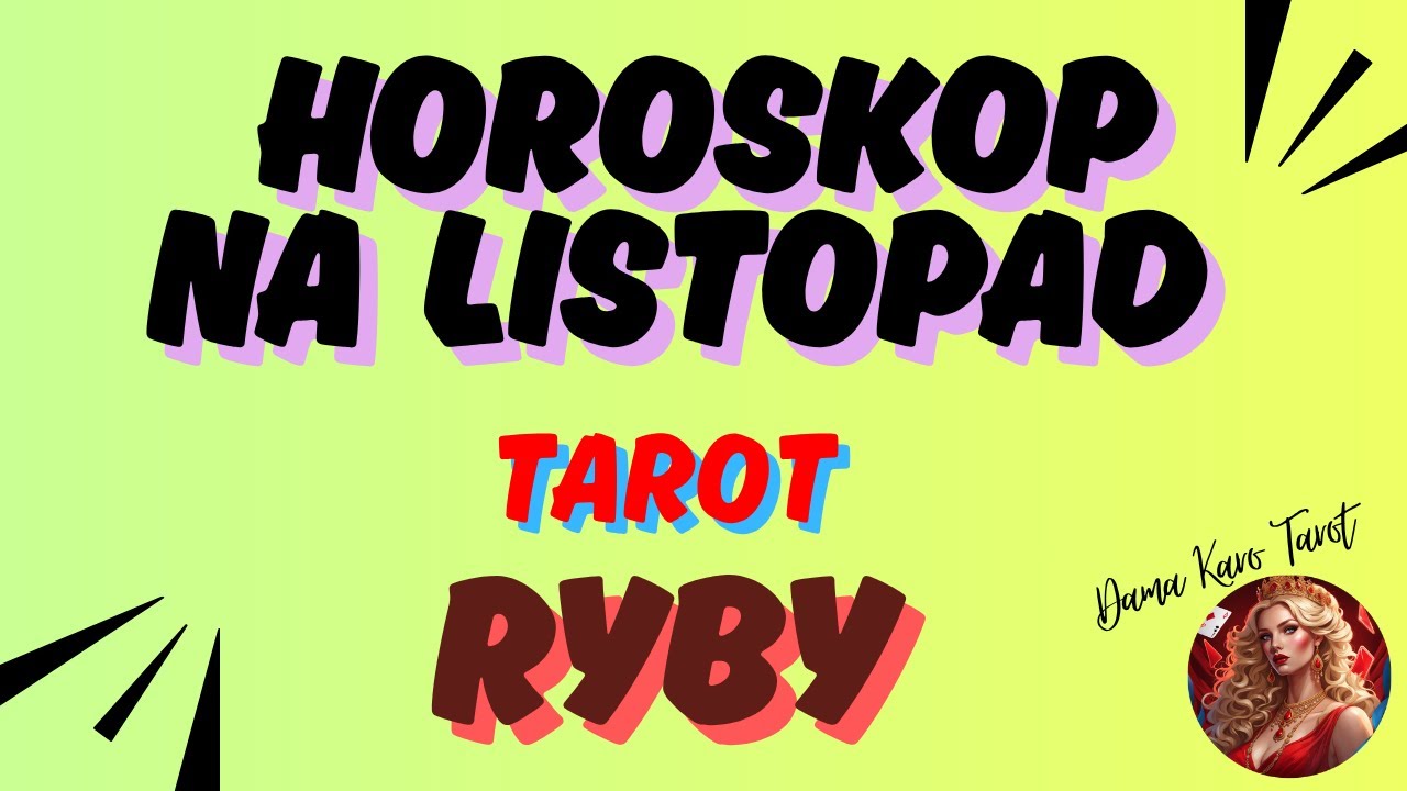 RYBY ♓️ Horoskop na LISTOPAD 2025 ✨TAROT 🔮