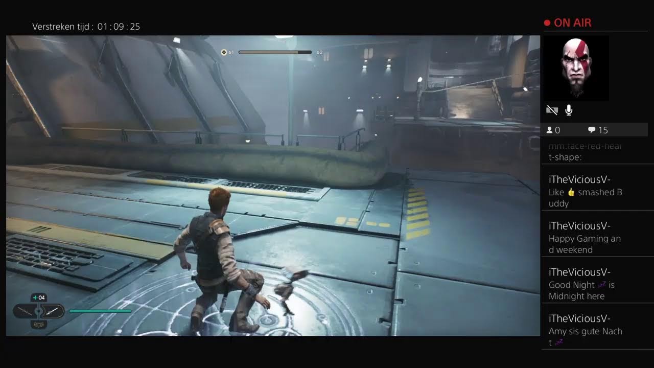 Live PS4-uitzending van Gamen-met-Rea Star Wars Survivor #16 Shattert Moon.