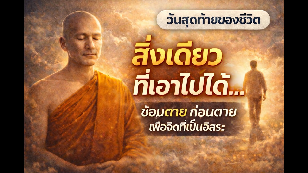 จิตสุดท้ายก่อนตาย วิธีเตรียมตัวเดินทางครั้งสำคัญที่ไม่ต้องกลับมาทุกข์อีก | ให้พลังใจ