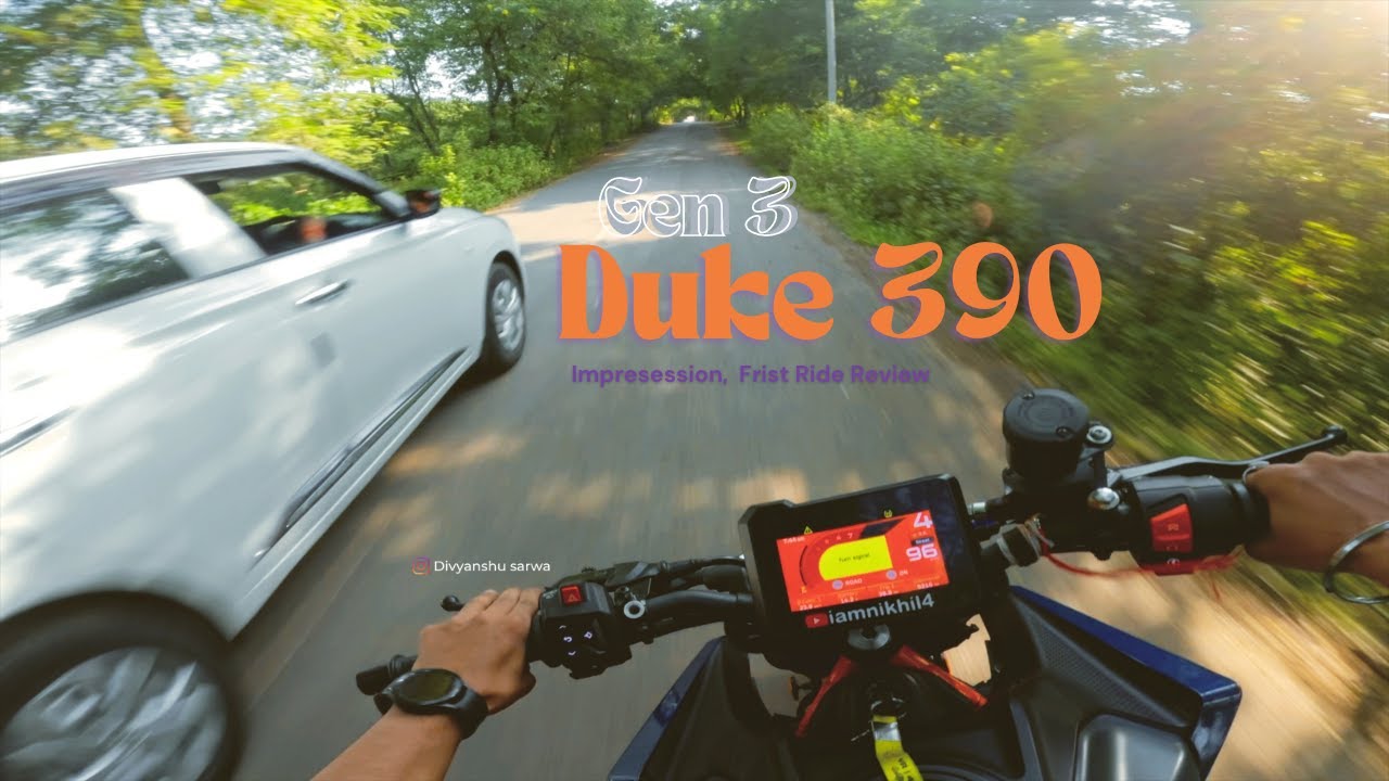 Riding Duke 390 Gen3 for the first time | Review/Experience Video