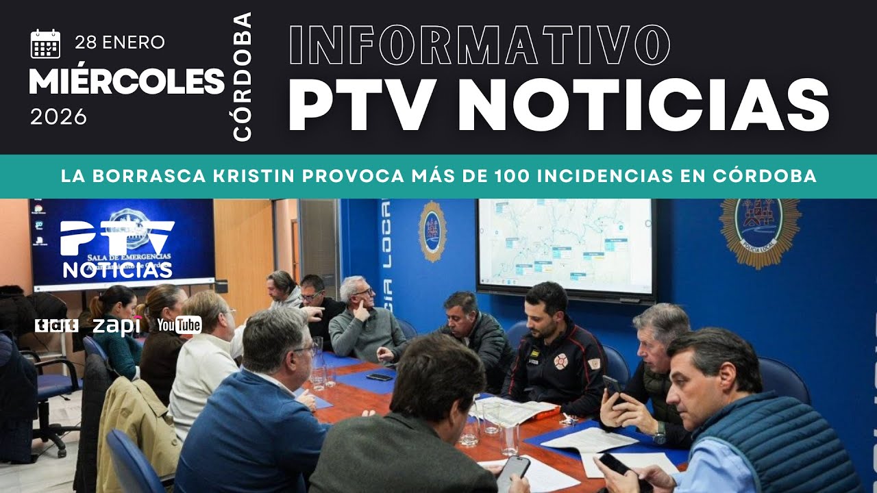 📺 PTV NOTICIAS CÓRDOBA HD | La borrasca Kristin provoca más de 100 incidencias en Córdoba | 28 ene