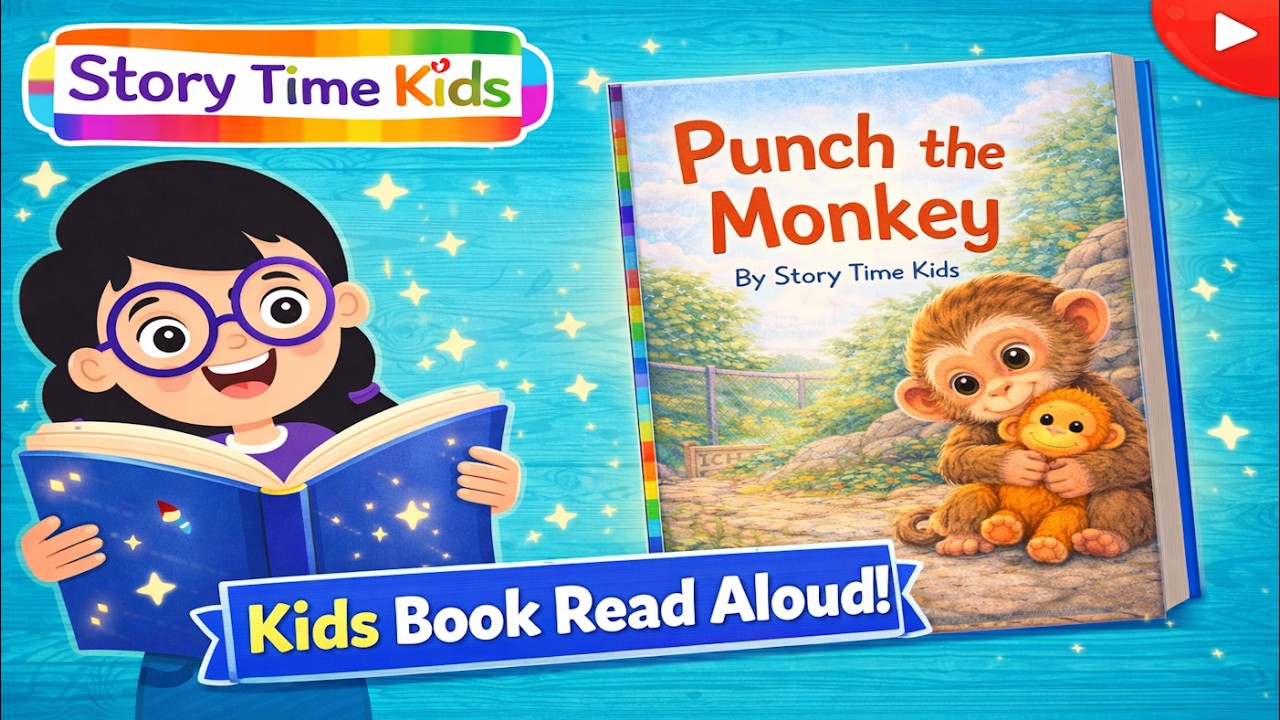 Kids Book Read Aloud | Punch the Monkey | Story Time Kids | Hang in There  Punch |  Bed Time Story