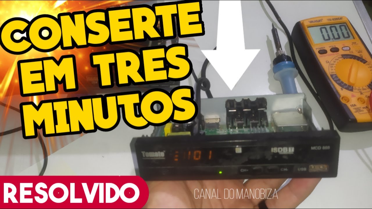 Como consertar Conversor Digital em 3 minutos Tomate 🍅