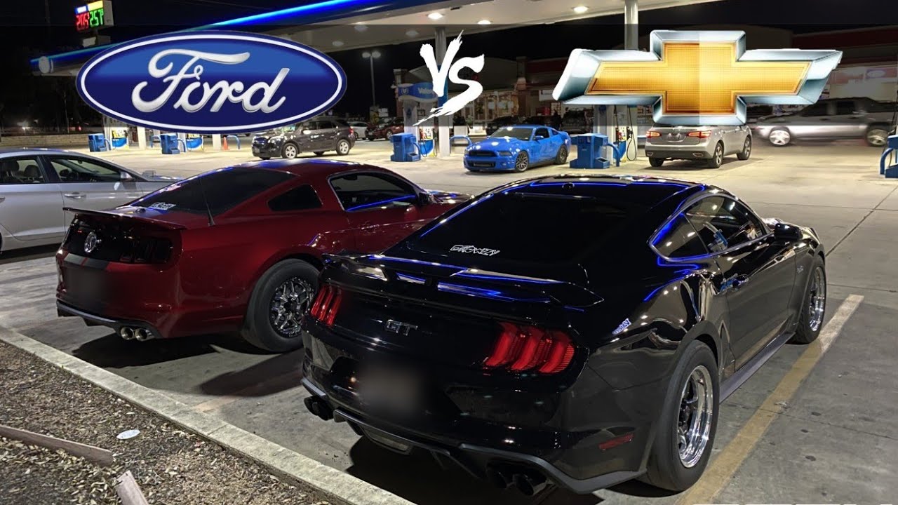 Ford vs Chevy - The Ultimate Rivalry - Boosted Mustangs vs Nitrous Vettes/CTSVs