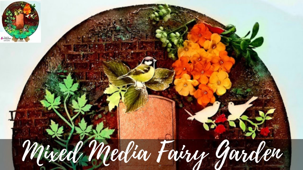 Fairy Garden | #DIY How To Make A Fairy Garden |  mixed media techniques | Home Decor