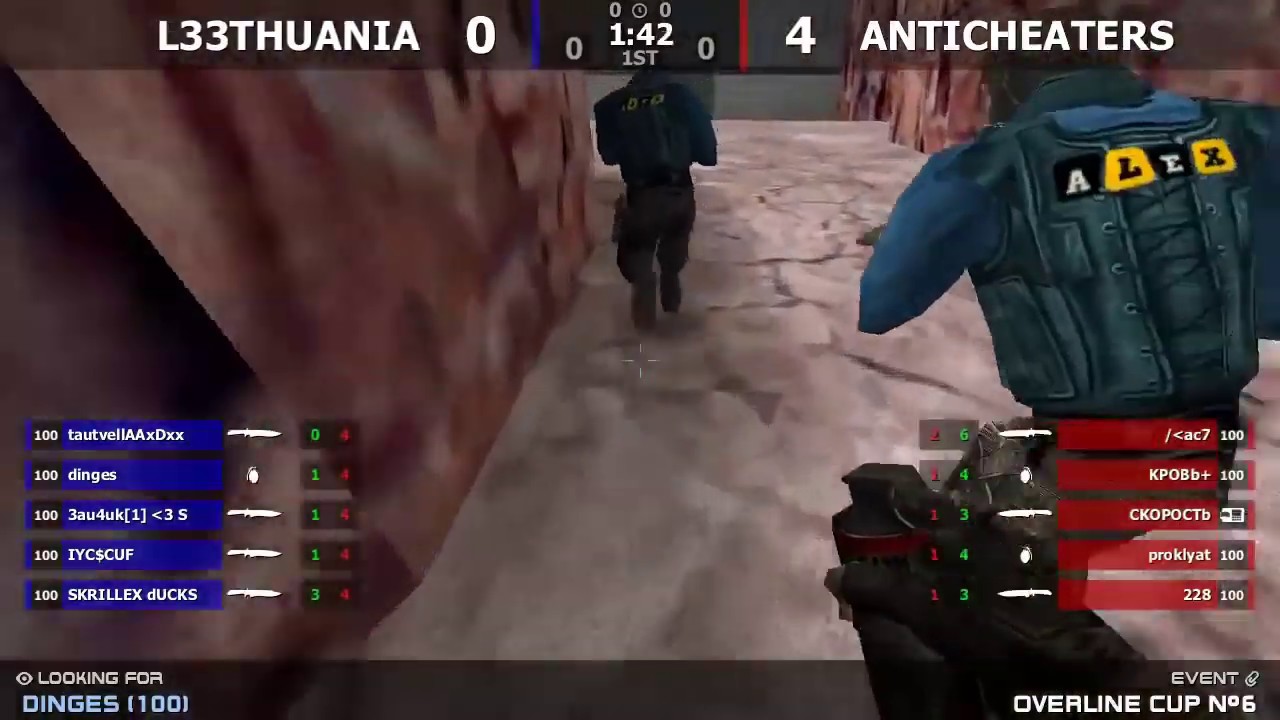 FINAL Overline cup ANTICHEATERS  vs  L33THUANIA @ bykn1fe