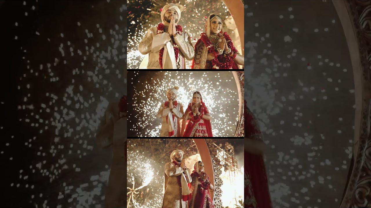 Varmala Reel | Jaipur Wedding | Sejal & Shreyansh | Manish Malhotra | Groom and Bride's grand entry!