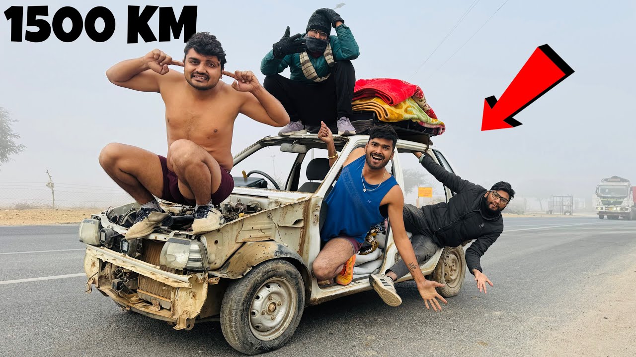 Going 1500 KM In Winter With This Khatara Maruti Car 😧- सबसे मुश्किल चैलेंज लेकर गलती करदी