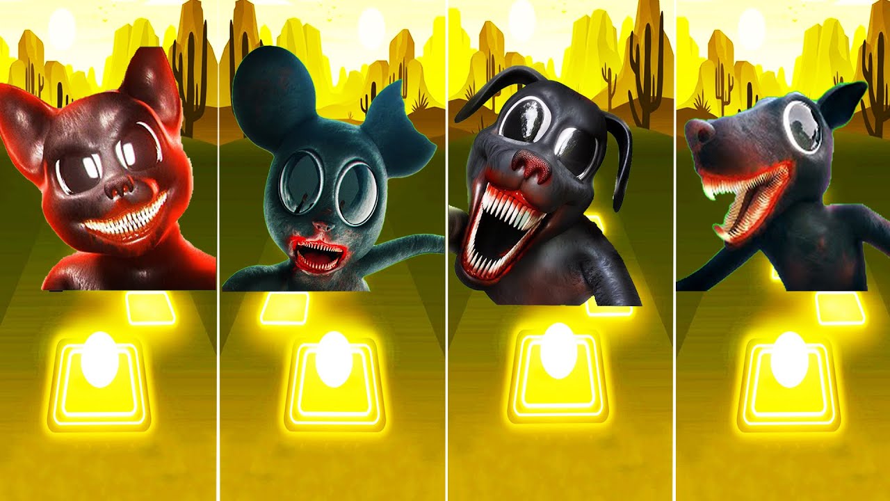 Cartoon Band: Cartoon Cat vs Cartoon Mouse vs Cartoon Dog vs Cartoon Rat | Tiles Hop: EDM Rush!