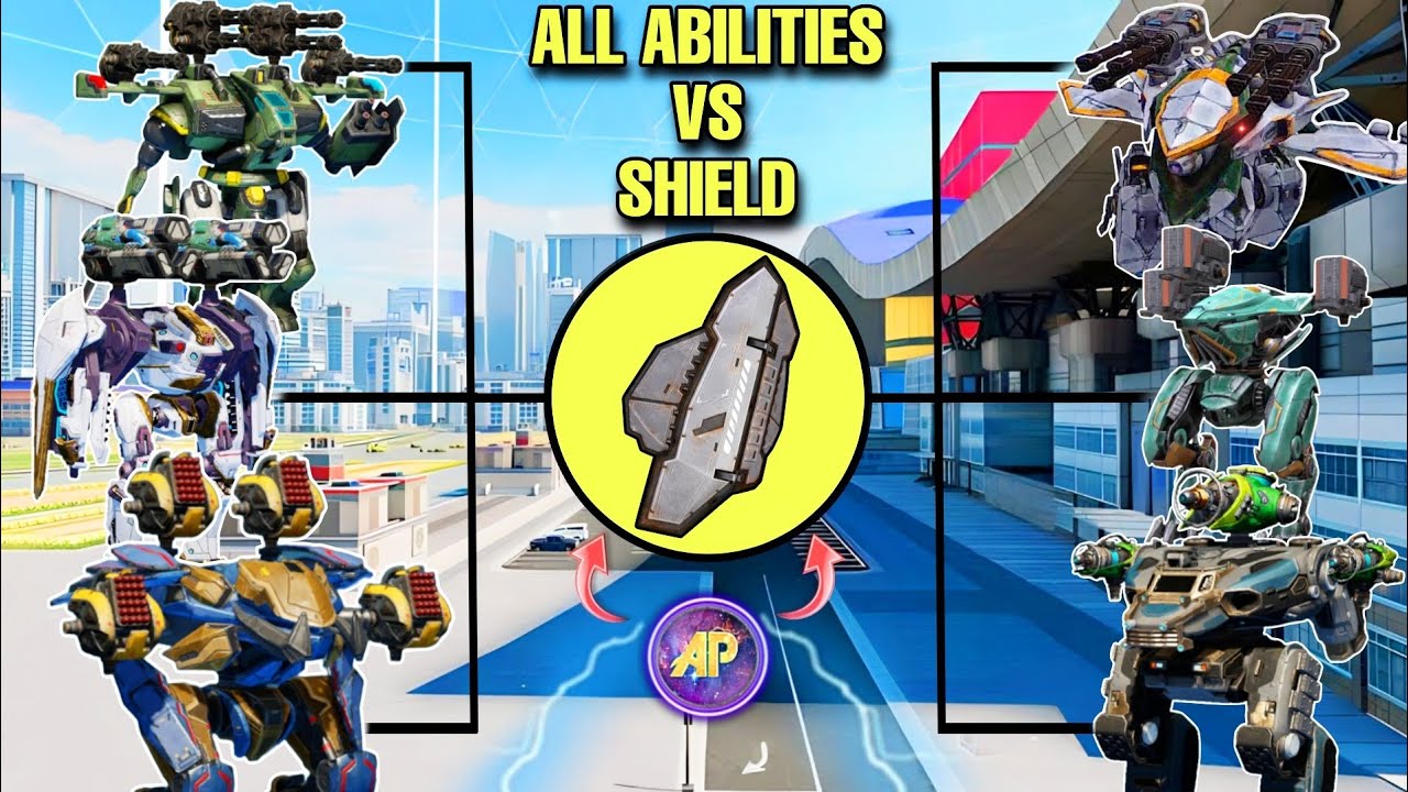 🔥 ALL ROBOT ABILITIES VS PHYSICAL SHIELD! || WAR ROBOTS WR COMPARISON ||