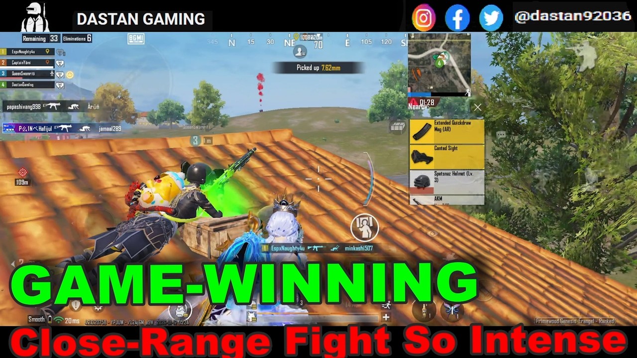 GAME-WINNING Close-Range Fight So Intense | 18 KILLS ERANGLE CHICKEN DINNER!!#shorts  #bgmi