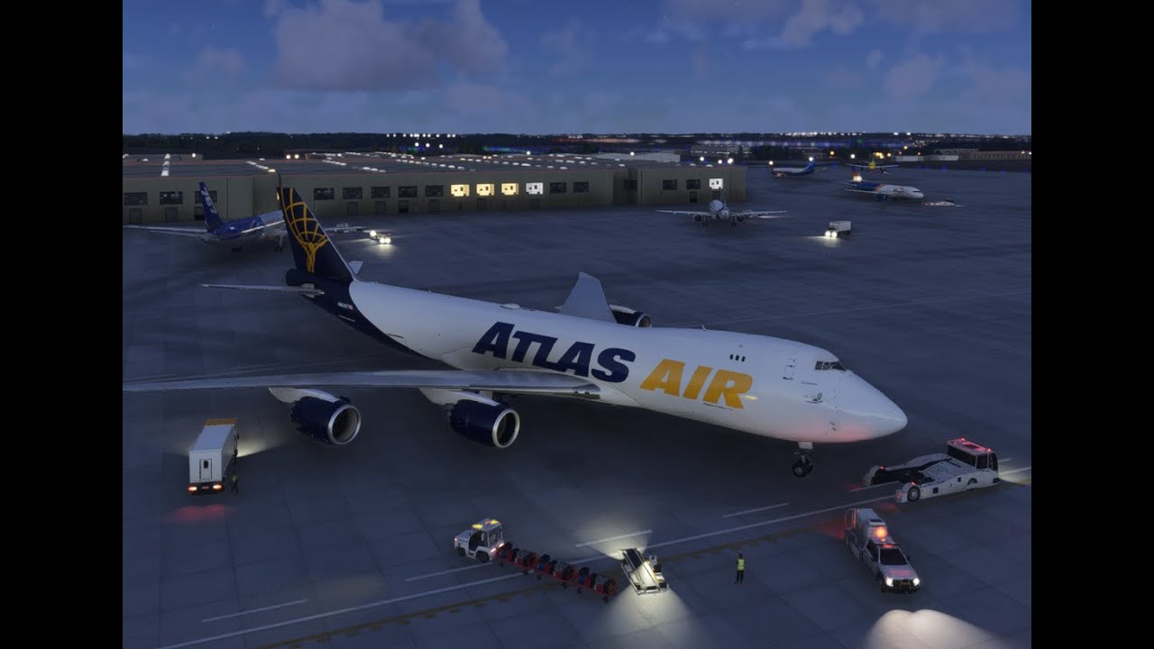 KCVG-KMIA in a boeing 747-8F atlas air! (MSFS 2024)