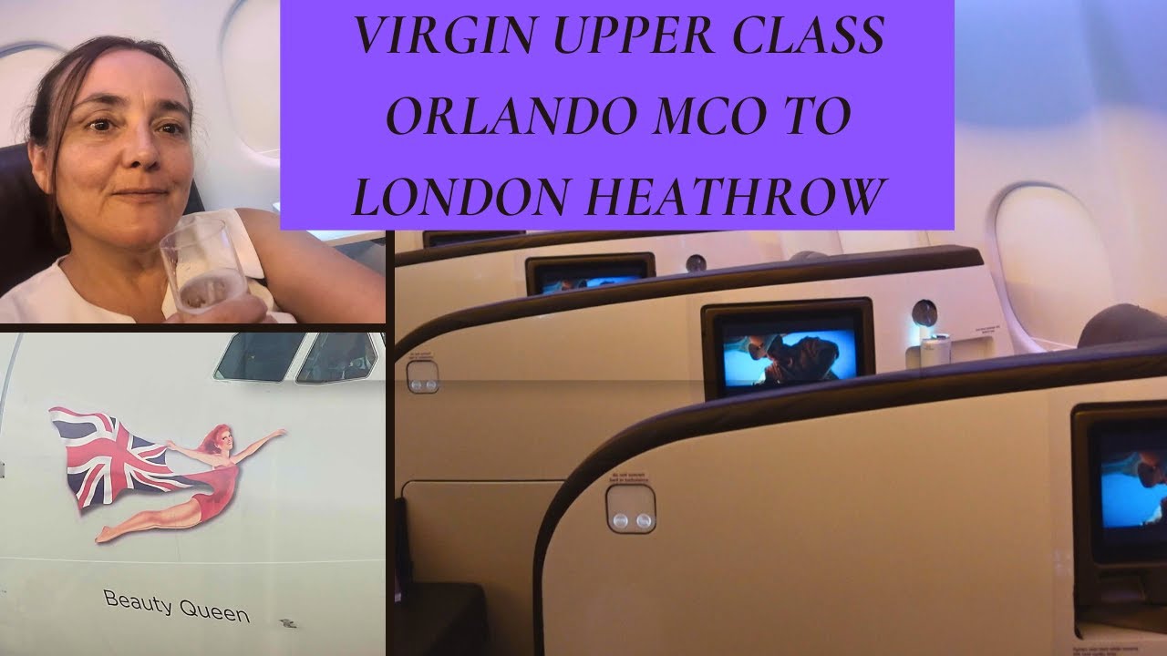 Travel Day in Upper Class with Virgin Atlantic from Orlando to London on Flight VS92 - Beauty Queen