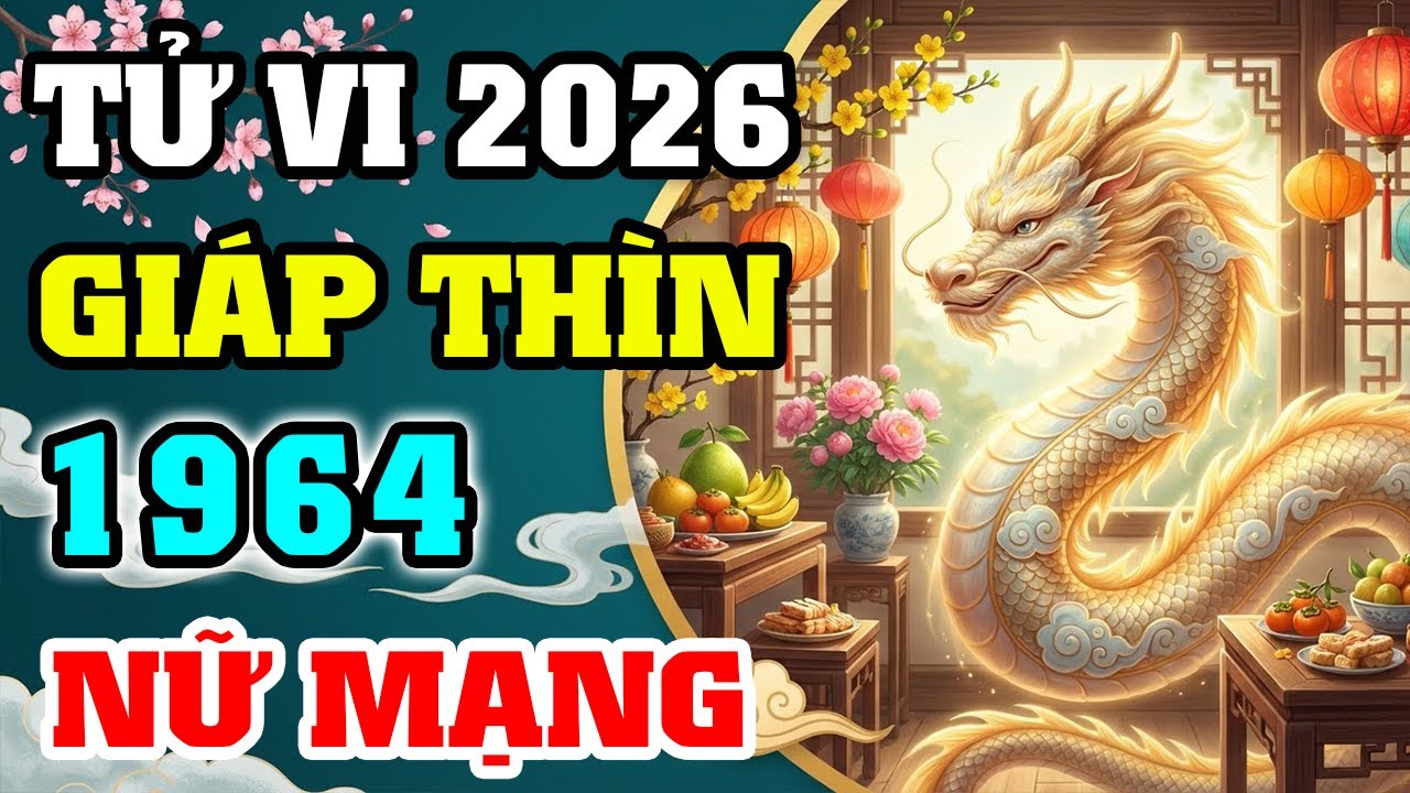 Tử vi Nữ mạng Giáp Thìn 1964 năm 2026: Vận trình chi tiết 12 tháng và cách hóa giải hạn Toán Tận