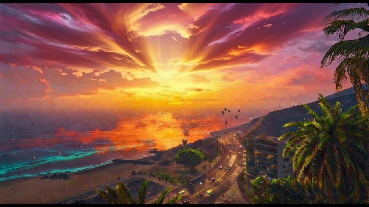 Warm Sunset Chill Mix 2026 | Relaxing  Del Perro Beach  Vibes - Del Perro Los Santos