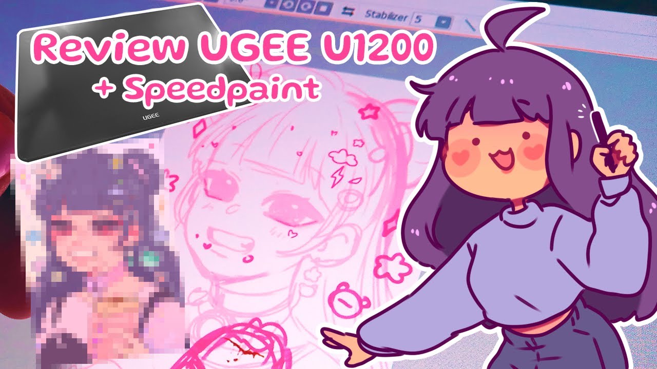 💖Quiero ser una chica bonita💖 | REVIEW UGEE U1200 + Speedpaint
